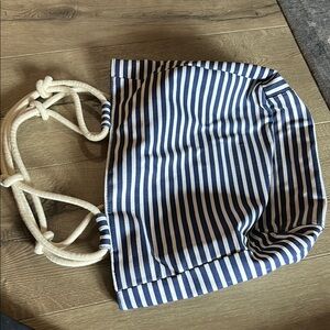 New Striped Blue and White Tote Bag